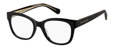 Premium Women Tommy Hilfiger Eyeglasses: TH 1864 - Black - SpecSMART Eye Clinic (Diagonal View)